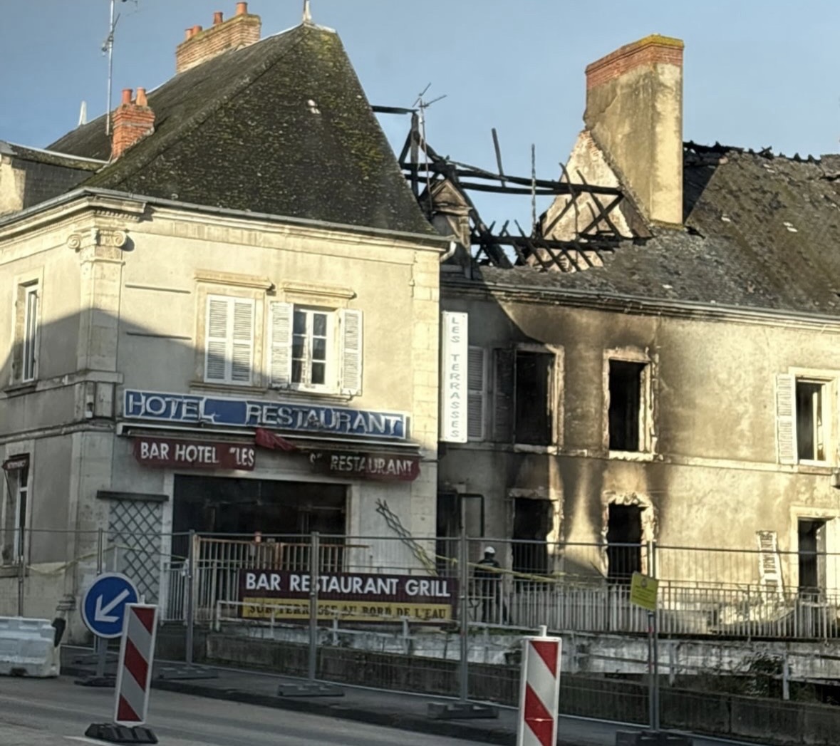 Un arrêté de mise en sécurité d’urgence pris pour l’hôtel-restaurant « Les Terrasses » à Argenton-sur-Creuse