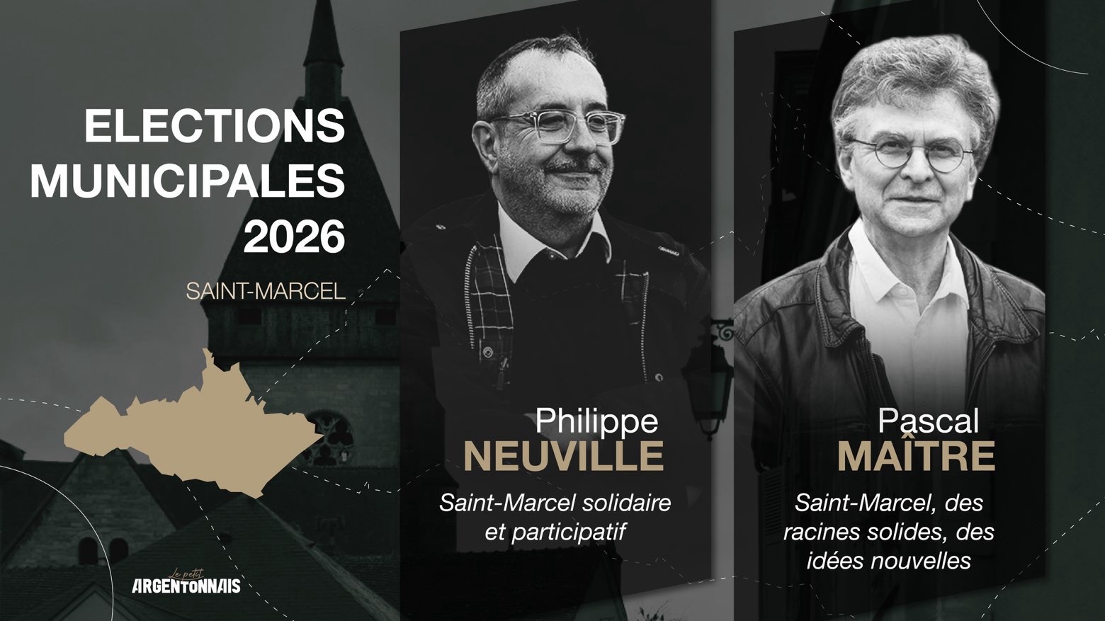 Municipales à Saint-Marcel : qui sont les deux candidats, Pascal Maître et Philippe Neuville ?